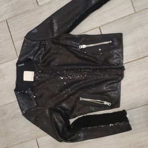 Rebecca Taylor sequin zip up jacket